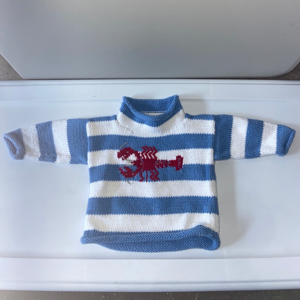 Calver 100% Cotton Rolled Neck Baby Sweater